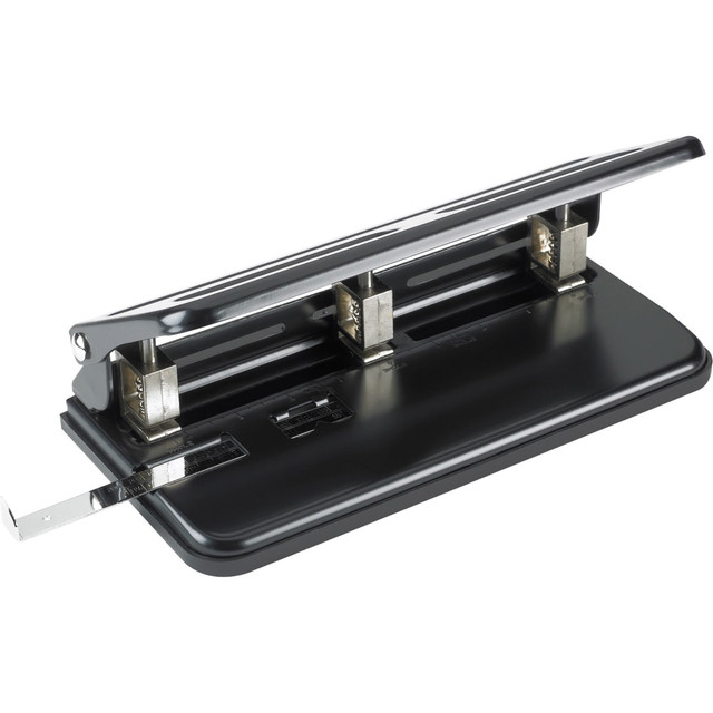 SP RICHARDS 65625 Business Source Heavy-duty 3-hole Punch - 3 Punch Head(s) - 30 Sheet Capacity - 9/32in Punch Size - Black SP RICHARDS 65625 Business Source Heavy-duty 3-hole Punch - 3 Punch Head(s) - 30 Sheet Capacity - 9/32in Punch Size - Black