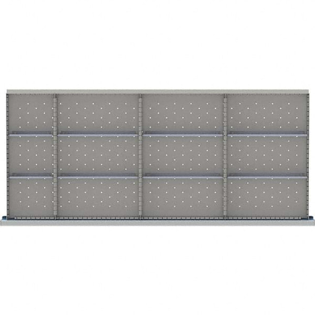 LISTA MSDR312-100 12-Compartment Drawer Divider Layout for 3.15" High Drawers