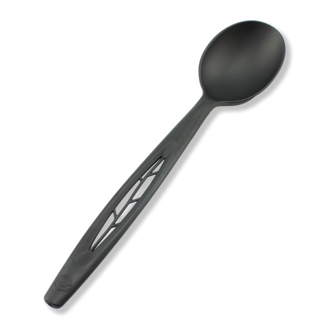 ASEAN CORPORATION StalkMarket CPLA-003-B Stalk Market Compostable Cutlery Spoons, 6-1/2in, Black, Pack Of 1,000 Spoons