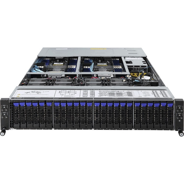 GBT INC. H261-Z60 Gigabyte H261-Z60 Barebone System - 2U Rack-mountable - AMD  - 128 GB DDR4 SDRAM DDR4-2666/PC4-21300 Maximum RAM Support - 16 Total Memory Slots - ASPEED AST2500 Integrated - 6 2.5in Bays   - 2 USB 3.0 Ports - 2 x 2200 W