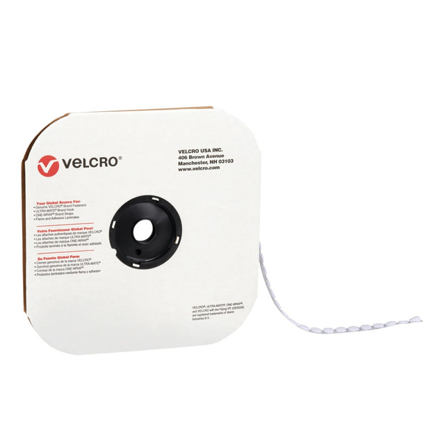 B O X MANAGEMENT, INC. VEL141 VELCRO Brand Tape Dots, Hook, 3/4in, White, Pack Of 1,028 Dots B O X MANAGEMENT, INC. VEL141 VELCRO Brand Tape Dots, Hook, 3/4in, White, Pack Of 1,028 Dots