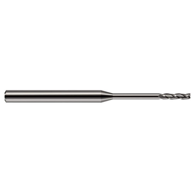 Harvey Tool 867031 Square End Mill: 1/32'' Dia, 0.155'' LOC, 1/8'' Shank Dia, 2-1/2'' OAL, 3 Flutes, Solid Carbide