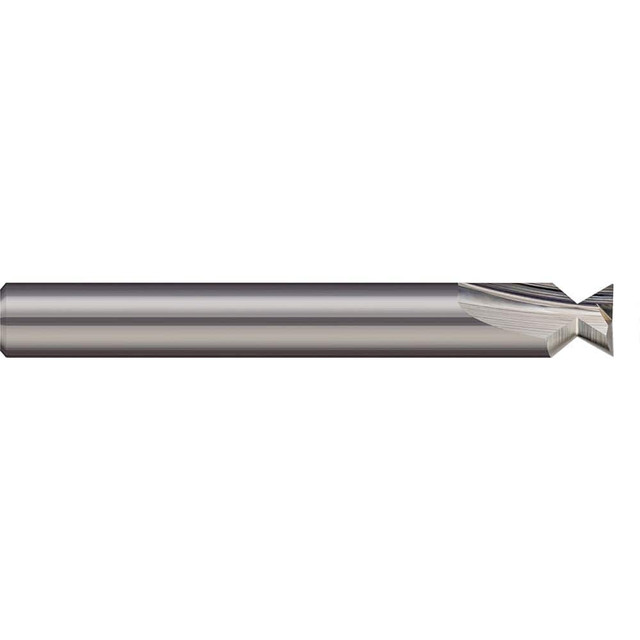 Harvey Tool 883608 Dovetail Cutter: 4 °, 1/8" Cut Dia, 1/4" Cut Width, Solid Carbide