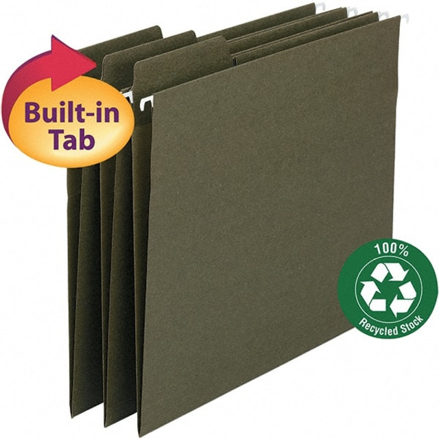 SMEAD SMD64137 Hanging File Folder: Legal, Standard Green, 20/Pack