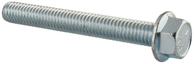 Value Collection 825132MSC Serrated Flange Bolt: 3/8-16 UNC, 3" Length Under Head, Fully Threaded