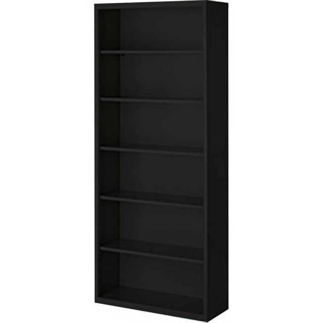 Steel Cabinets USA BCA-368418-B Bookcases; Overall Height: 84 ; Overall Width: 36 ; Overall Depth: 18 ; Material: Steel ; Color: Black ; Shelf Weight Capacity: 160