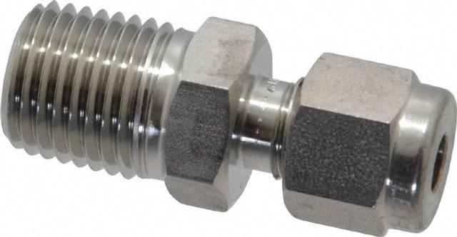 Ham-Let 3001991 Compression Tube Connector: 1/4" Thread, Compression x MNPT