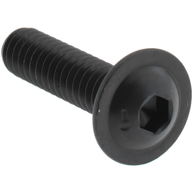 MSC 16483 Button Socket Cap Screw: 1/4-20 x 1, Alloy Steel, Black Oxide Coated