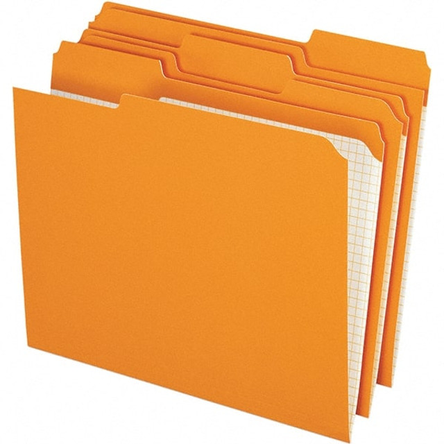 Pendaflex PFXR15213ORA File Folders with Top Tab: Letter, Orange, 100/Pack