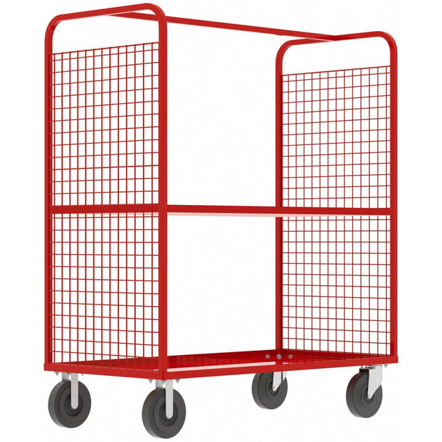 Valley Craft F89729VCRD Carts; Cart Type: Cage ; Width (Inch): 30 ; Assembly: Comes Assembled ; Material: Steel ; Length (Inch): 57 ; Load Capacity (Lb. - 3 Decimals): 1600.000