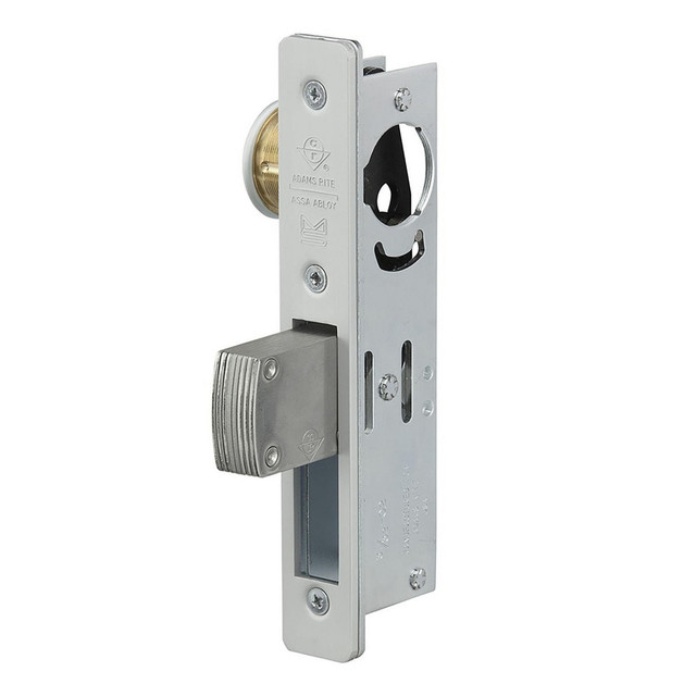 Adams Rite MS1851S-310-628 Deadbolts; Deadbolt Type: Deadlock ; Lock Type: Keyless ; Key Type: Keyless ; Mount Type: Surface ; Material: Aluminum ; Minimum Door Thickness: 1.125in