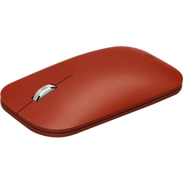 MICROSOFT CORPORATION Microsoft KGY-00051  Surface Mobile Mouse - BlueTrack - Wireless - Bluetooth/Radio Frequency - 2.40 GHz - Poppy Red - Scroll Wheel - 3 Button(s) - Symmetrical