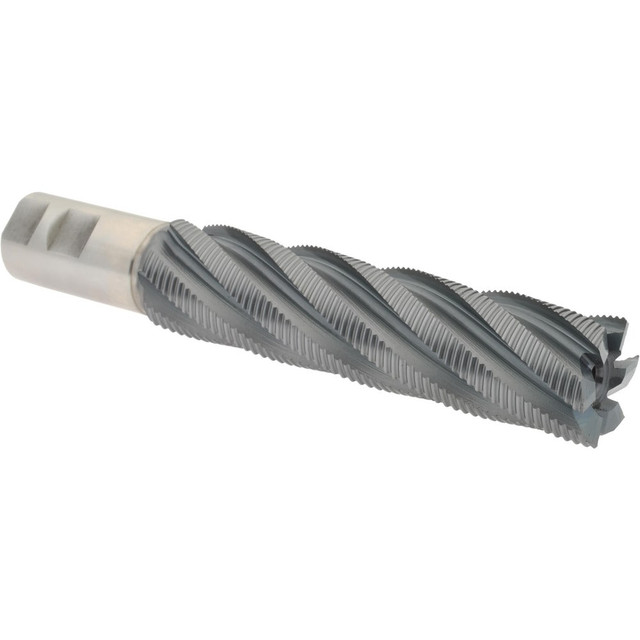 Hertel 84214097 Roughing End Mill: 1-1/2" Dia, 6 Flutes, Single End, Cobalt