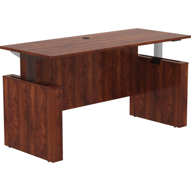 SP RICHARDS 69573 Lorell Essentials Sit-to-Stand 72inW Desk Shell, Cherry