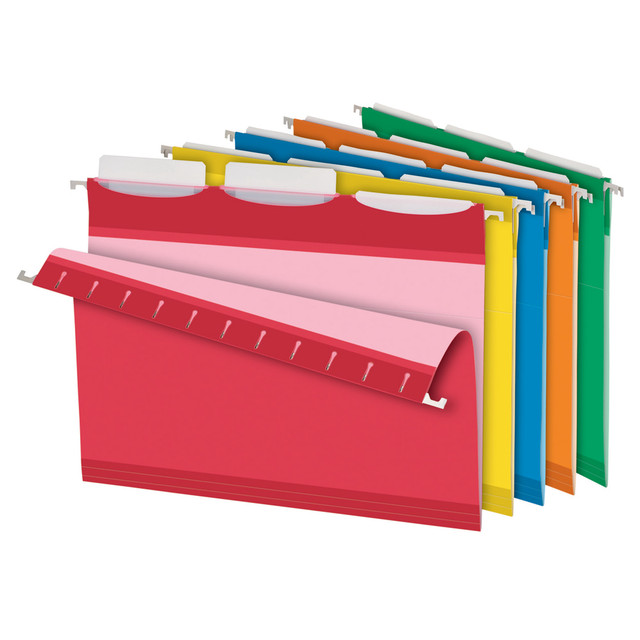 ESSELTE CORP 42621 Pendaflex Ready-Tab Reinforced Hanging Folders, With Lift Tab Technology, 1/3 Cut, Letter Size, Assorted Colors, Pack Of 25 ESSELTE CORP 42621 Pendaflex Ready-Tab Reinforced Hanging Folders, With Lift Tab Technology, 1/3 Cut, Letter Size, Assorted Colors, Pack Of 25