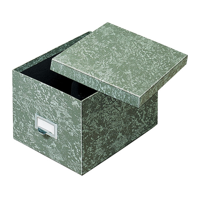 Portable records storage units for filing up to 1,000 index cards  Adjustable follower assembly holds materials upright.  Label holder with a pull and a blank insert.  Made of heavy-duty fiberboard.  Contains Recycled Content - See Specs for Details.