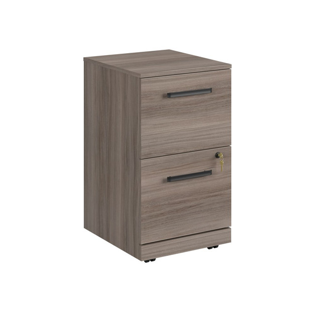 SAUDER WOODWORKING CO. 427872 Sauder Affirm 19inD Vertical 2-Drawer Mobile File Cabinet With Lock, Hudson Elm