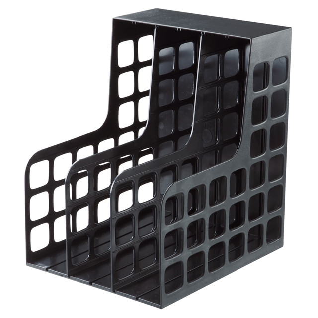 ESSELTE CORP Oxford 23004  Decorack Shelf File - 2 Divider(s) - Black - Plastic - 1 Each