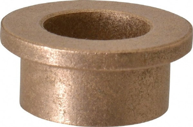 Boston Gear G00317 Flanged Sleeve Bearing: 5/8" ID, 7/8" OD, 1/2" OAL, Oil Impregnated Bronze