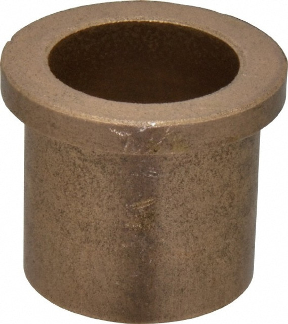 Boston Gear 35676 Flanged Sleeve Bearing: 1" ID, 1-1/4" OD, 1-1/4" OAL, Oil Impregnated Bronze