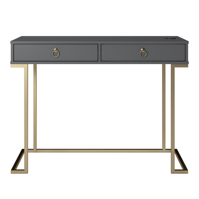 AMERIWOOD INDUSTRIES, INC. 9855408COM Ameriwood Home Serenity 42inW Writing Desk, Graphite Gray AMERIWOOD INDUSTRIES, INC. 9855408COM Ameriwood Home Serenity 42inW Writing Desk, Graphite Gray