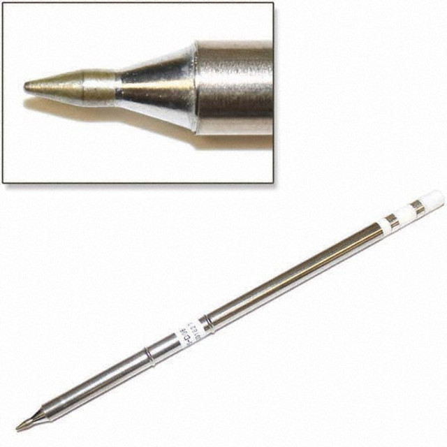 Hakko T15-D08 Soldering Iron Chisel Tip: 0.03" Point Width, 1" Dia