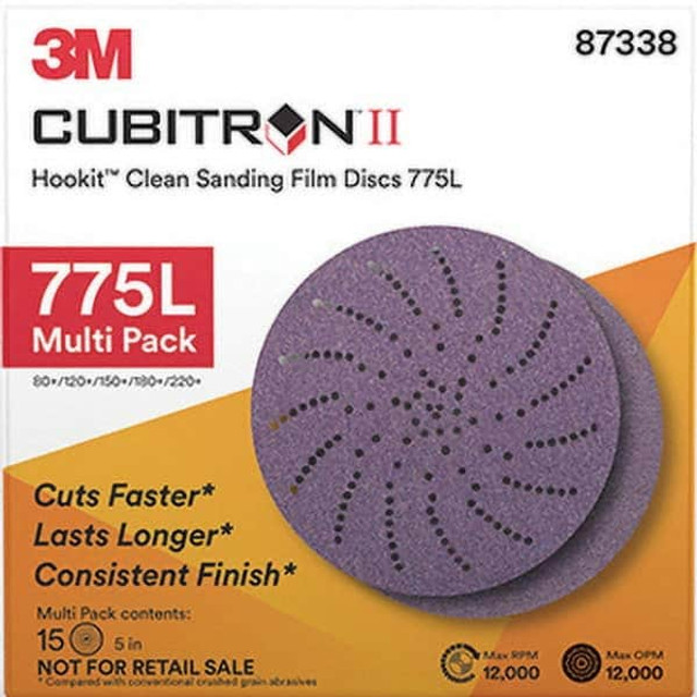 3M Hook & Loop Disc: 80 Grit, Film Disc, Ceramic 7010327612