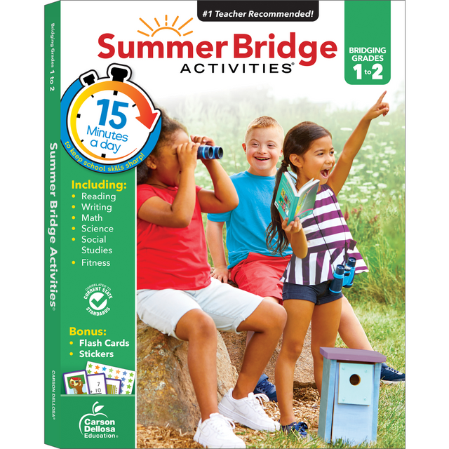 CARSON-DELLOSA PUBLISHING LLC Carson-Dellosa CD-704697  Summer Bridge Activities Workbook, 3rd Edition, Grades 1-2