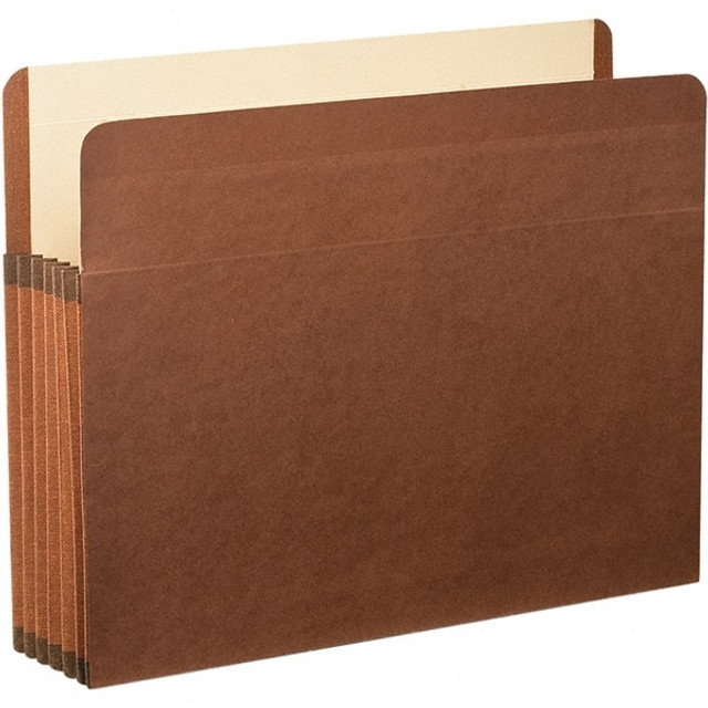 Pendaflex PFX85545 Expandable File Folder with Drop Front & End Tab Pocket: Letter, Brown, 5/Pack