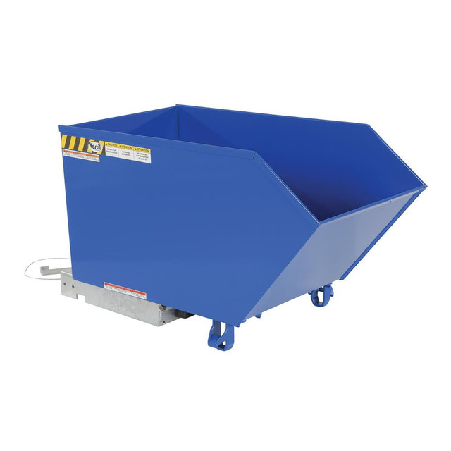 Vestil H-50-MD Steel Basket Truck: 1/2 cu yd, 4,000 lb Capacity, 28-1/4" High, 24-9/16 Wide, 51-1/4" Long