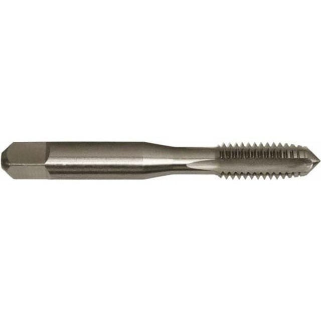 Greenfield Threading 306006 Straight Flute Tap: 7/16-14 UNC, 4 Flutes, Plug, 3/3B Class of Fit, High Speed Steel, Bright/Uncoated