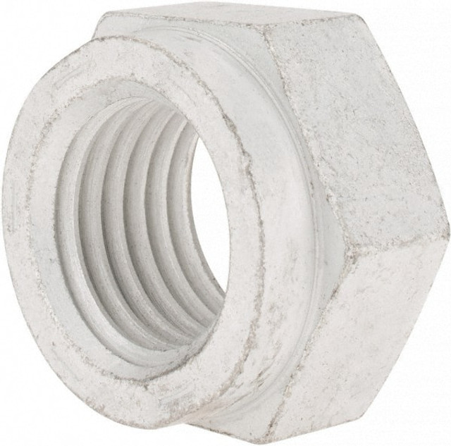 Value Collection SLI8150CAD-010B Hex Lock Nut: Distorted Thread, 1-1/2-6, Grade C Steel, Cadmium Clear-Plated