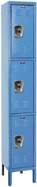 Hallowell URB1258-3A-MB 1-Wide Locker: 12" Wide, 78" High, Padlock