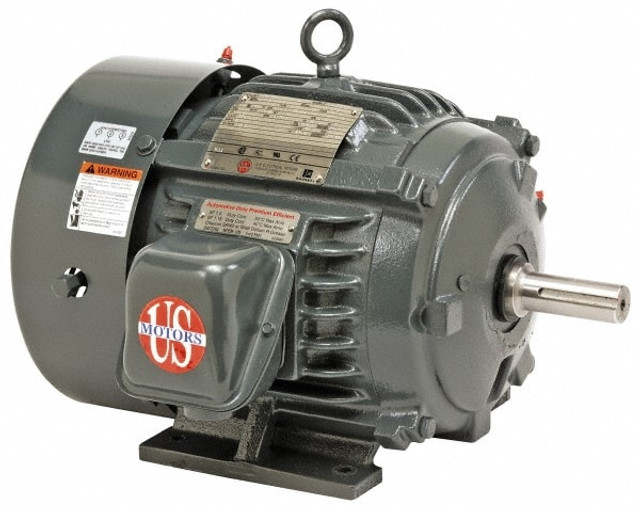 US Motors A40P3C Three Phase Premium Efficient AC Motor: TEFC Enclosure