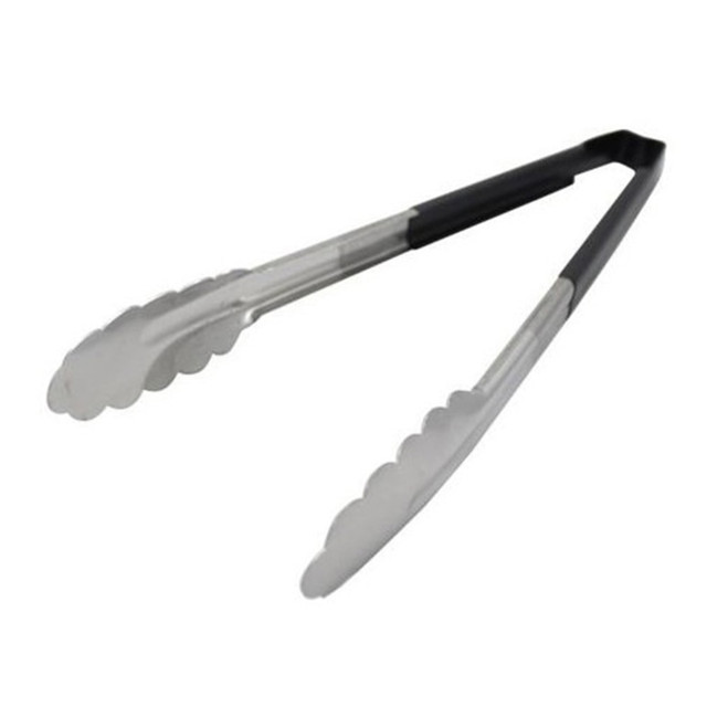 THE VOLLRATH COMPANY Vollrath 4781220  12in Tongs With Antimicrobial Protection, Silver/Black