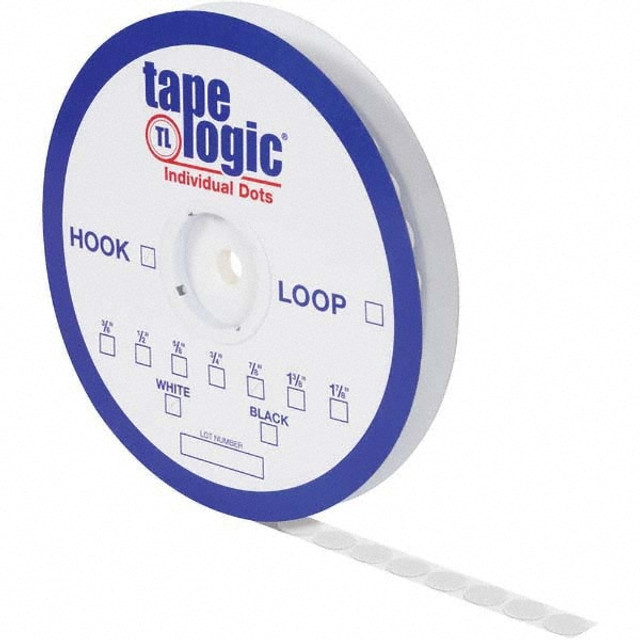 Tape Logic HLT155 Hook & Loop; Shape: Dot ; Color: White ; Piece Diameter (Inch): 3/4 ; Piece Length (Inch): 3/4 ; Component Type: Hook & Loop ; Number Of Pieces: 1028.000