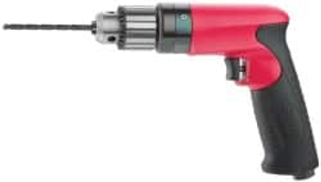 Sioux Tools SDR6P60N3 Air Drill: 3/8" Keyed & Keyless Chuck