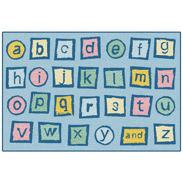 CARPETS FOR KIDS ETC. INC. Carpets For Kids 37.49  KID$Value Rugs Alphabet Blocks Activity Rug, 3ft x 4ft6in, Light Blue