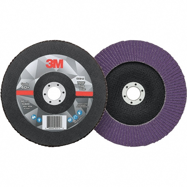 3M 7100178128 Flap Disc: 7/8" Hole, Ceramic, Type 29