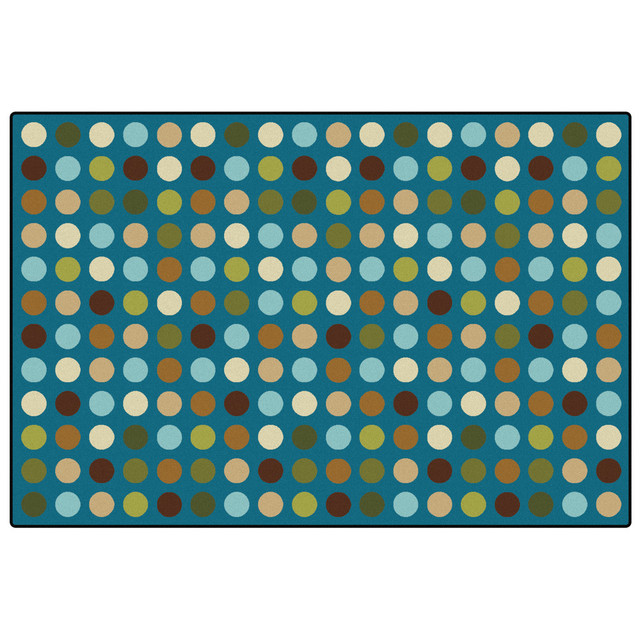 CARPETS FOR KIDS ETC. INC. Carpets For Kids 37.56  KID$Value Rugs Microdots Decorative Rug, 3ft x 4ft6in, Teal Blue