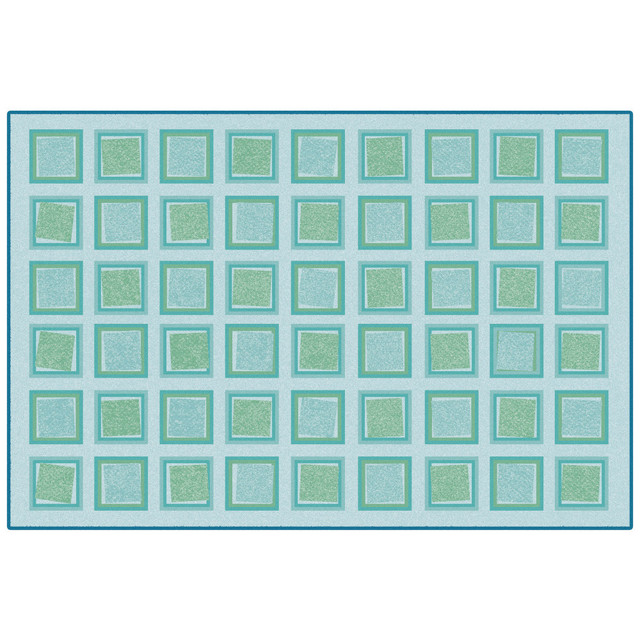 CARPETS FOR KIDS ETC. INC. Carpets For Kids 37.58  KID$Value Rugs Squared Decorative Rug, 3ft x 4ft6in, Green