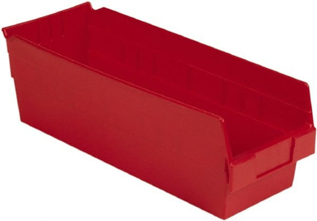 LEWISBins+ SB186-6SE Red Plastic Hopper Shelf Bin: Red