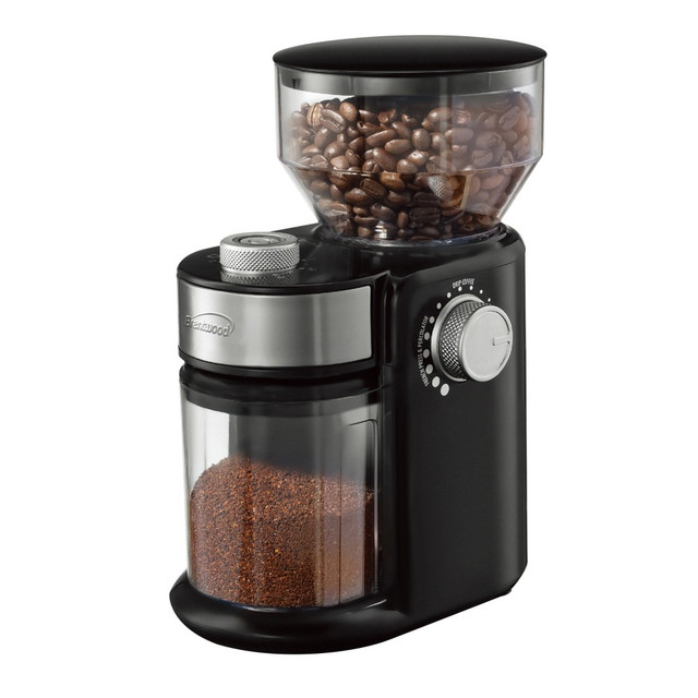 BRENTWOOD APPLIANCES, INC. CG-2021BK Brentwood 8 Oz Automatic Burr Coffee Bean Grinder Mill, Black BRENTWOOD APPLIANCES, INC. CG-2021BK Brentwood 8 Oz Automatic Burr Coffee Bean Grinder Mill, Black