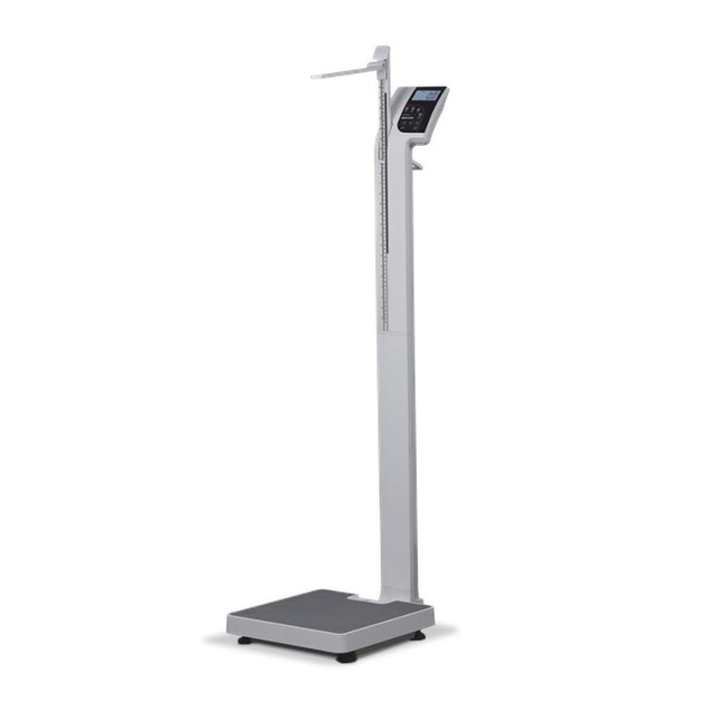 Rice Lake Weighing Systems 119113 550 Lb (250 Kg) Physician Scale with 5-Digit LCD Display