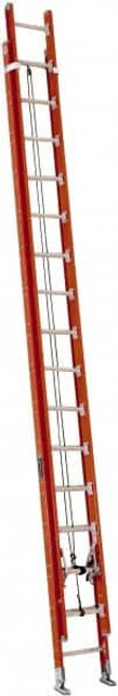 Louisville FE7232 32' High, Type IA Rating, Fiberglass Industrial Extension Ladder