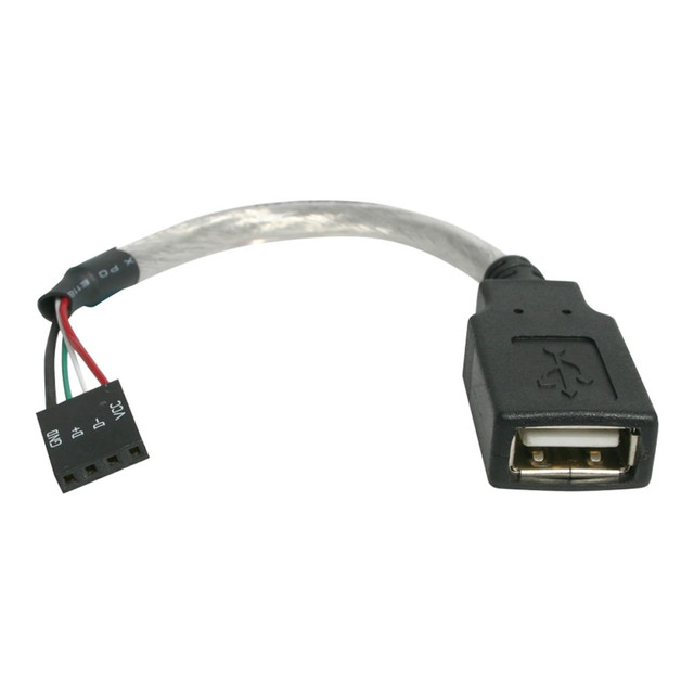STARTECH.COM USBMBADAPT 6in USB 2.0 A to USB 4 Pin to Motherboard Header Adapter F/F - USB cable - USB (F) to 4 pin USB 2.0 header (F) - USBMBADAPT - USB cable - USB (F) to 4 pin USB 2.0 header (F) - 5.9 in - for P/N: 35FCREAD, 35FCREADBK, 35FCREADR STARTECH.COM USBMBADAPT 6in USB 2.0 A to USB 4 Pin to Motherboard Header Adapter F/F - USB cable - USB (F) to 4 pin USB 2.0 header (F) - USBMBADAPT - USB cable - USB (F) to 4 pin USB 2.0 header (F) - 5.9 in - for P/N: 35FCREAD, 35FCREADBK, 35FCREADR