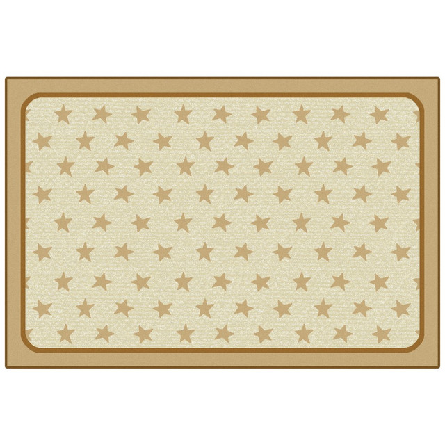 CARPETS FOR KIDS ETC. INC. 49.67 Carpets for Kids KID$Value Rugs Super Stars Decorative Rug, 4ft x 6ft, Tan