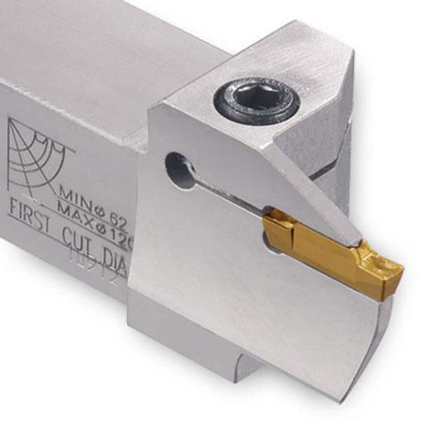 Ingersoll Cutting Tools 6163485 Indexable Grooving Toolholders; Toolholder Type: Face Grooving ; Insert Seat Size: 6 ; Cutting Direction: Right Hand ; Maximum Depth of Cut (Decimal Inch): 0.9800 ; Minimum Groove Width (Decimal Inch): 0.2360 ; Toolhol