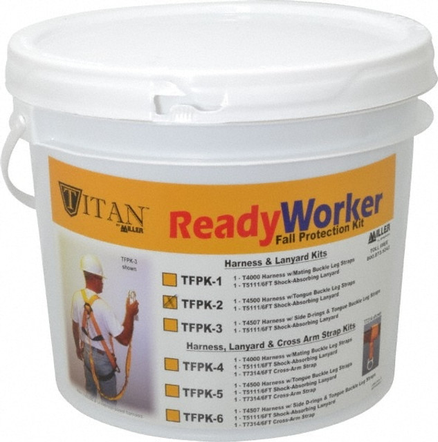 Miller TFPK-2/U/6FTAK 310 Lb. Capacity, General Use Fall Protection Kit