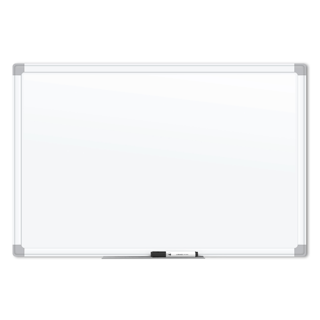 UBRANDS, LLC U Brands 4899U00-01  Magnetic Dry Erase Porcelain Steel Board, 36in X 24in, White Aluminum Frame